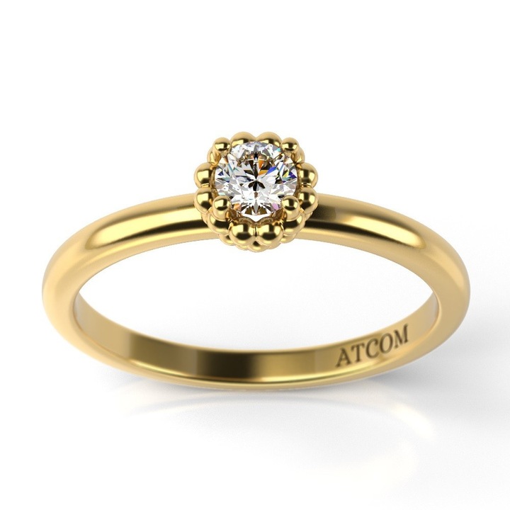 Годежен пръстен от жълто злато модел Volere