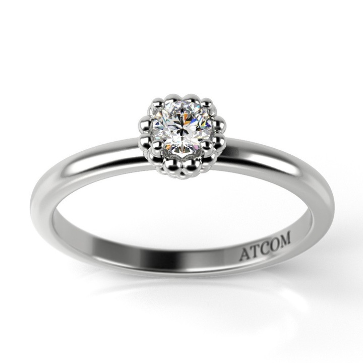 Годежен пръстен, Volere модел, white gold