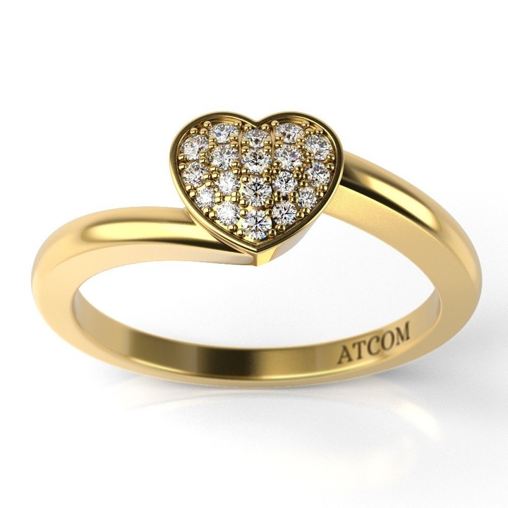 Годежен пръстен Zoeli от жълто злато