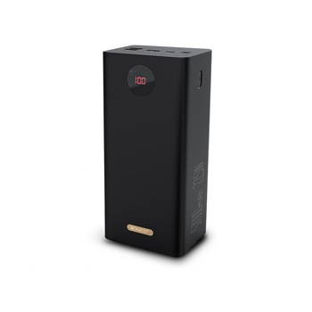 Acumulator extern Romoss 57000 mAh, 22.5W, 3x USB, Type C , Lightning, QuickCarge 3.0, afisaj digital LED, Negru Acumulator extern Romoss 57000 mAh, 22.5W, 3x USB, Type C , Lightning, QuickCarge 3.0, afisaj digital LED, Negru