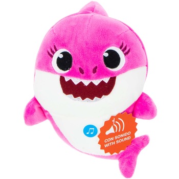 Jucarie de plus muzicala Baby Shark, inaltime 36 cm, roz Jucarie de plus muzicala Baby Shark, inaltime 36 cm, roz