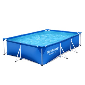 Piscina supraterana Bestway Steel PRO 3.00m x 2.01m x 66cm 56404 Piscina supraterana Bestway Steel PRO 3.00m x 2.01m x 66cm 56404