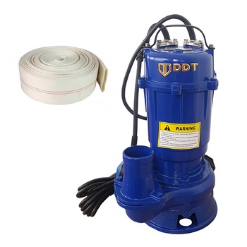 Pompa apa murdara submersibila cu tocator si plutitor, DDT, WQCD, 2200 W, 8 m³/h+ Furtun pompier, 20 metri, 2 toli Pompa apa murdara submersibila cu tocator si plutitor, DDT, WQCD, 2200 W, 8 m³/h+ Furtun pompier, 20 metri, 2 toli