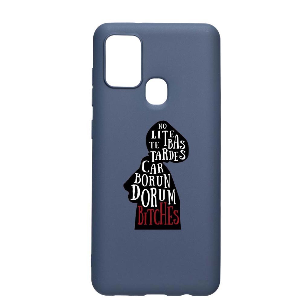 Husa Samsung Galaxy A21s, The Handmaid's Tale, rezistenta la uzura, anti-alunecare, din silicon Premium, AlaskanBlue, AB282