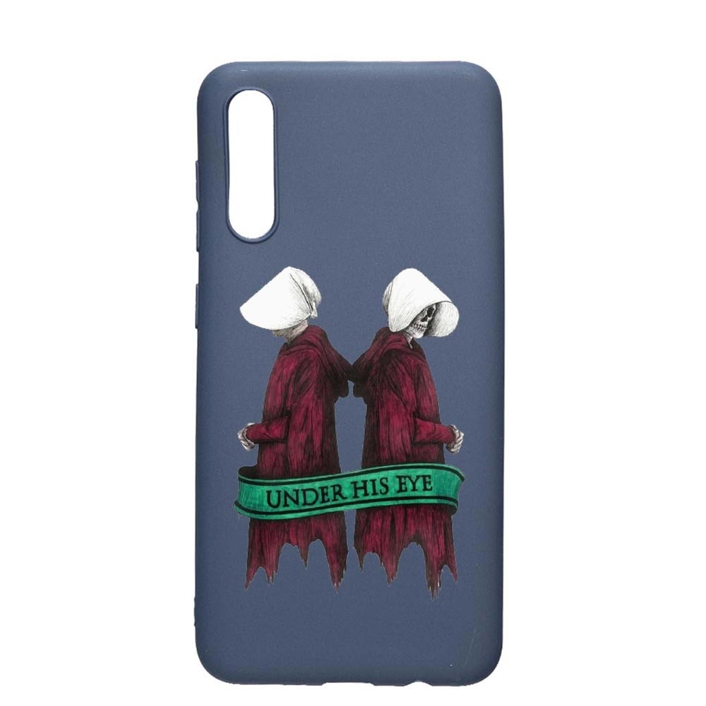 Husa Samsung Galaxy A70, The Handmaid's Tale, rezistenta la uzura, anti-alunecare, din silicon Premium, AlaskanBlue, AB291