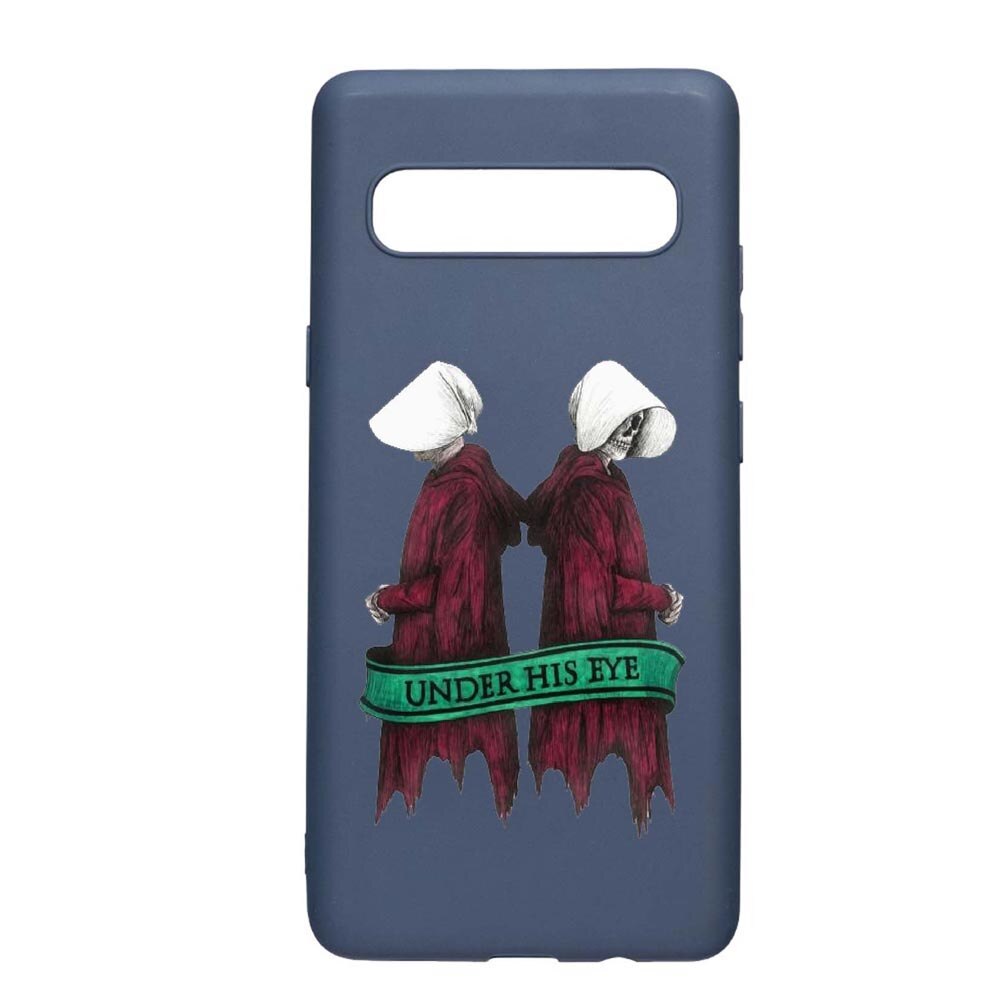 Husa Samsung Galaxy S10 5G, The Handmaid's Tale, rezistenta la uzura, anti-alunecare, din silicon Premium, AlaskanBlue, AB291