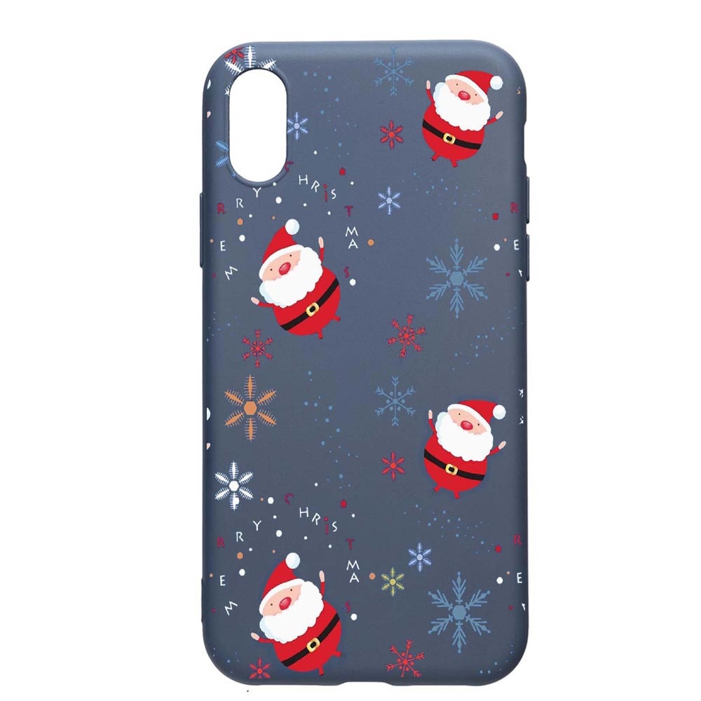 Husa Apple iPhone XR, Christmas, rezistenta la uzura, anti-alunecare, din silicon Premium, AlaskanBlue, AB308