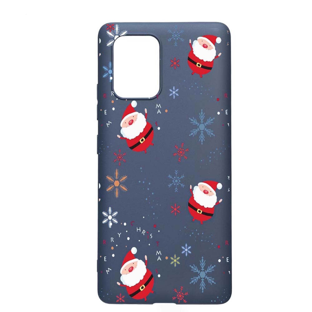 Husa Samsung Galaxy S10 Lite / A91, Christmas, rezistenta la uzura, anti-alunecare, din silicon Premium, AlaskanBlue, AB308