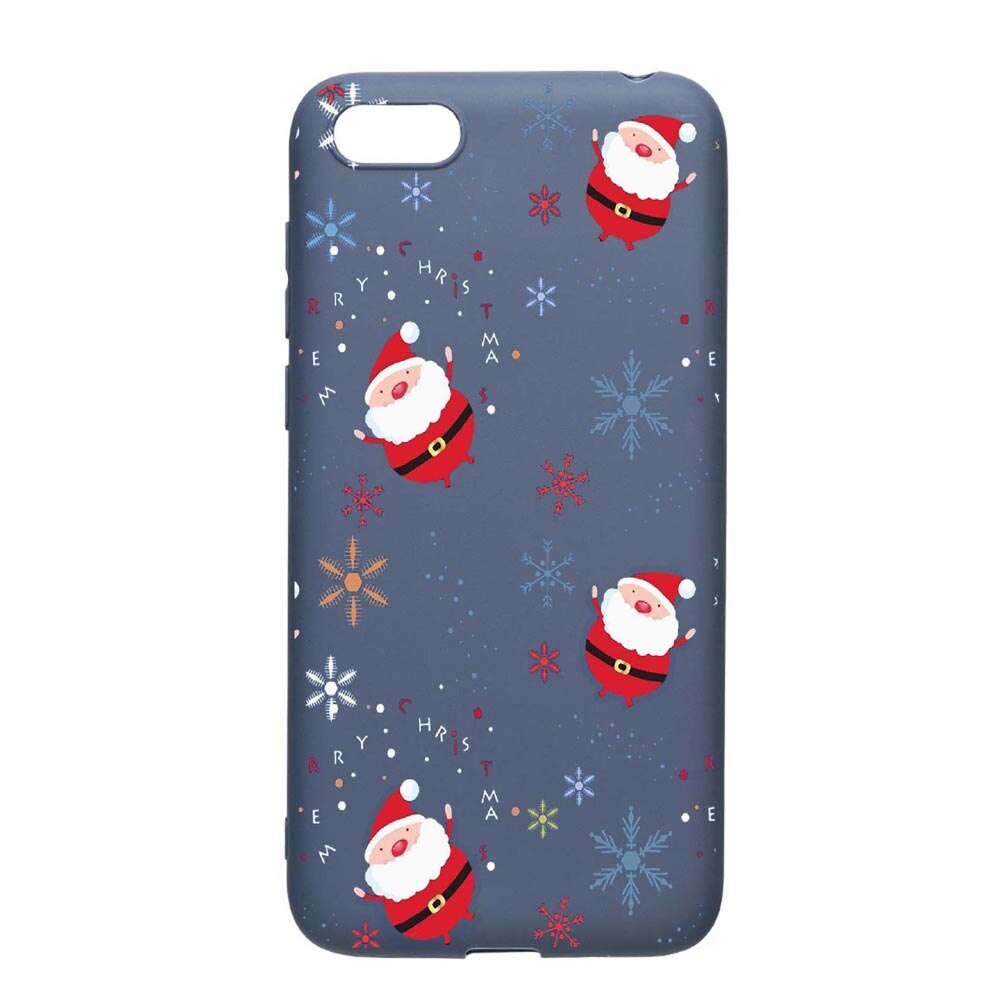 Husa Apple iPhone SE / 5S / 5, Christmas, rezistenta la uzura, anti-alunecare, din silicon Premium, AlaskanBlue, AB308