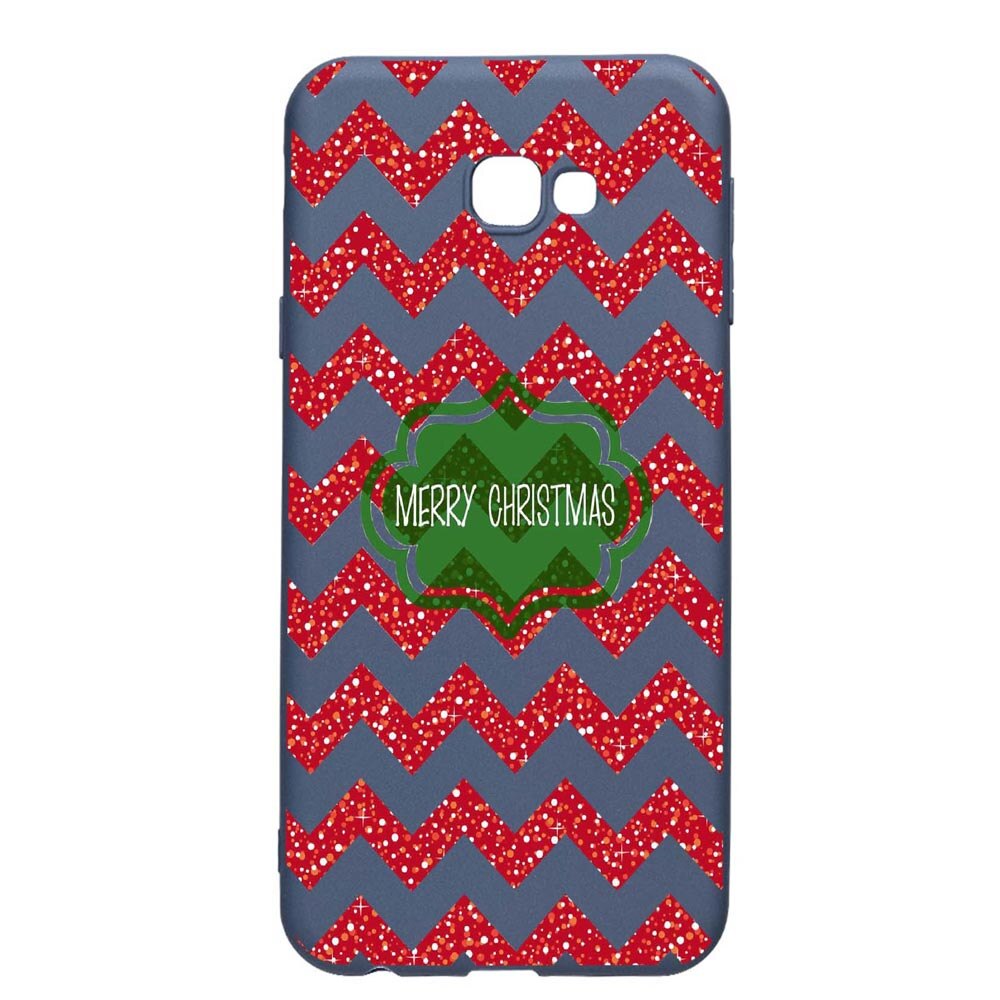 Husa Samsung Galaxy J4 Plus, Xmas, rezistenta la uzura, anti-alunecare, din silicon Premium, AlaskanBlue, AB316