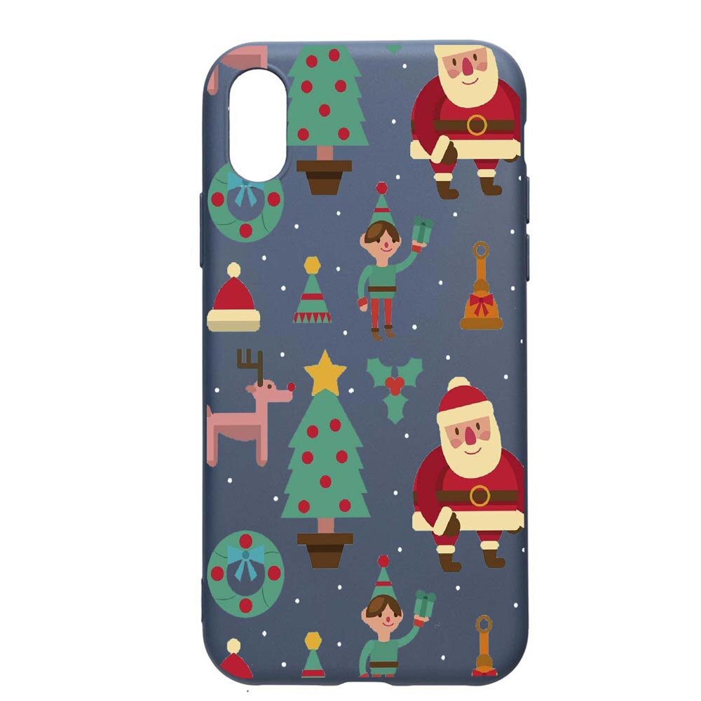 Husa Samsung Galaxy A10, Xmas, rezistenta la uzura, anti-alunecare, din silicon Premium, AlaskanBlue, AB320