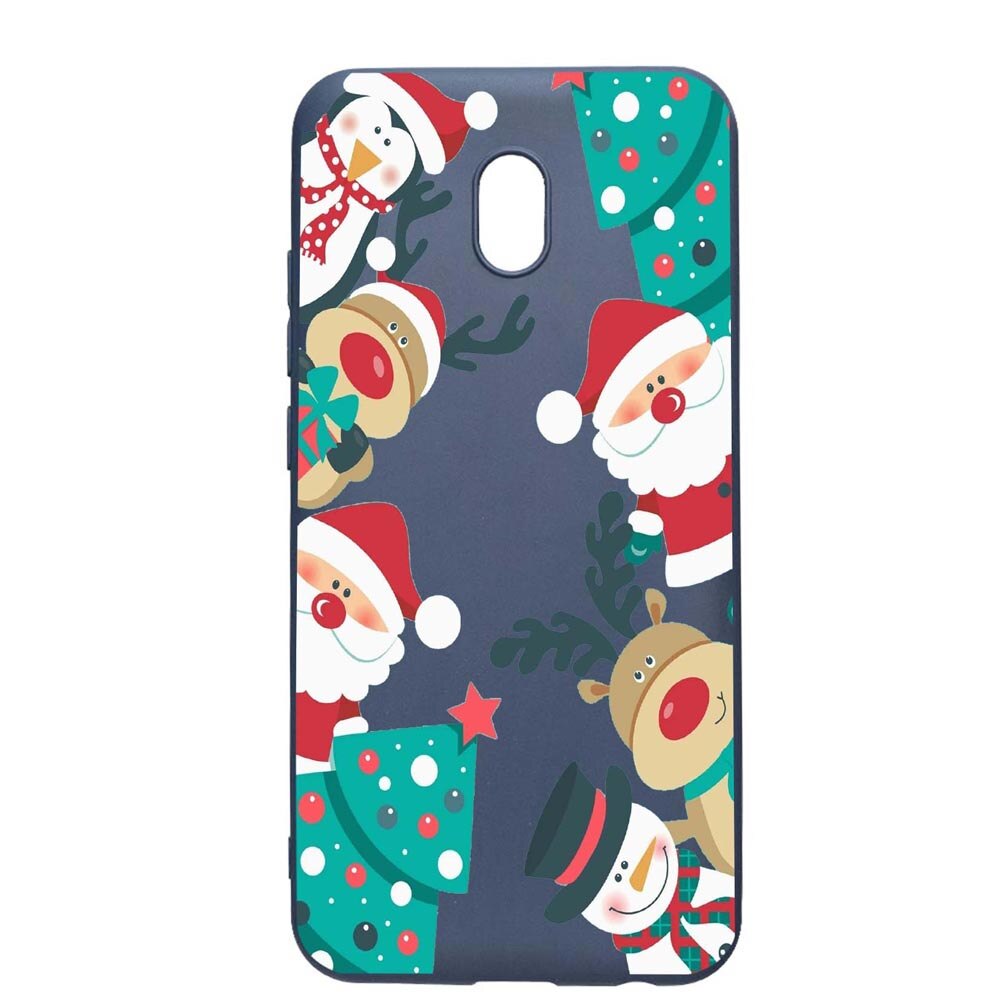 Husa Xiaomi Redmi 8A, Xmas, rezistenta la uzura, anti-alunecare, din silicon Premium, AlaskanBlue, AB338