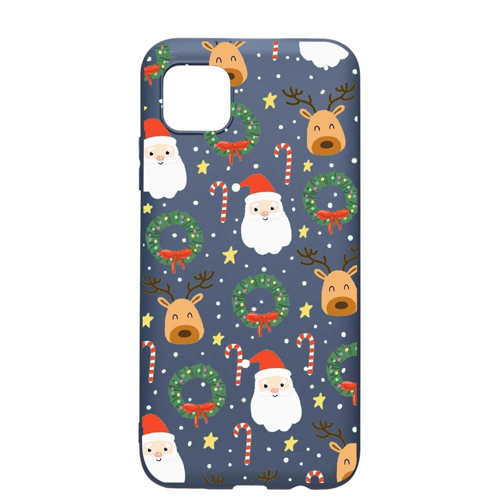 Husa Apple iPhone 11 Pro Max, Happy, rezistenta la uzura, anti-alunecare, din silicon Premium, AlaskanBlue, AB350