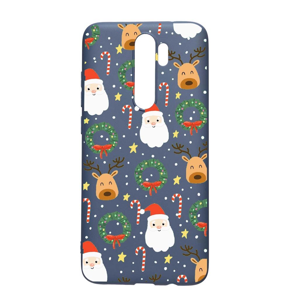 Husa Xiaomi Redmi Note 8 Pro, Happy, rezistenta la uzura, anti-alunecare, din silicon Premium, AlaskanBlue, AB350