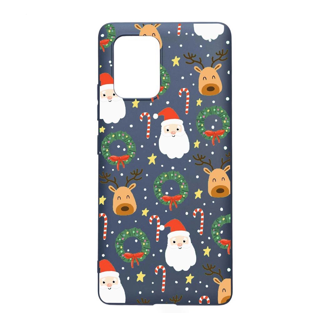 Husa Samsung Galaxy S10 Lite / A91, Happy, rezistenta la uzura, anti-alunecare, din silicon Premium, AlaskanBlue, AB350