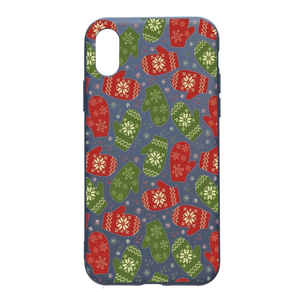 Husa Apple iPhone XR, Winter, rezistenta la uzura, anti-alunecare, din silicon Premium, AlaskanBlue, AB352
