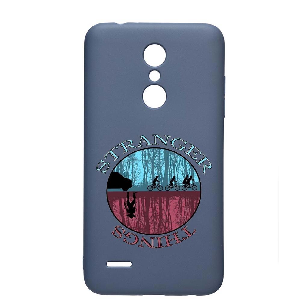 Husa LG K11 / K11 Plus / K10 2018, Stranger Things, rezistenta la uzura, anti-alunecare, din silicon Premium, AlaskanBlue, AB368