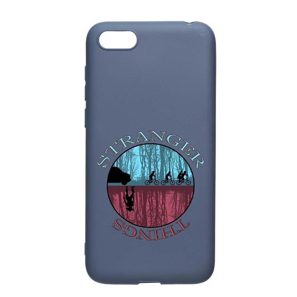 Husa Huawei Y5 2018, Stranger Things, rezistenta la uzura, anti-alunecare, din silicon Premium, AlaskanBlue, AB368