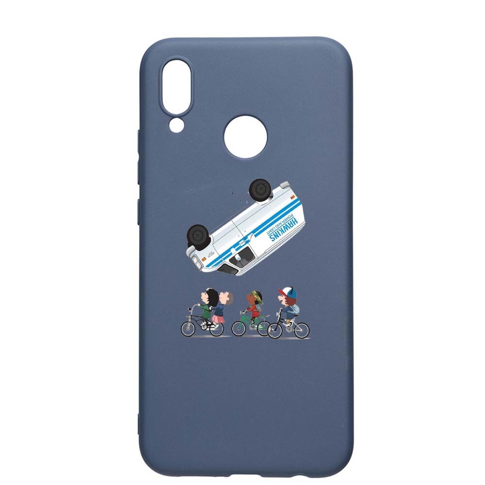 Husa Samsung Galaxy A20, Stranger Things, rezistenta la uzura, anti-alunecare, din silicon Premium, AlaskanBlue, AB370