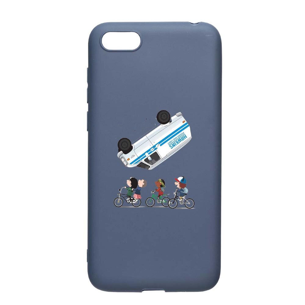 Husa Xiaomi Redmi 6A, Stranger Things, rezistenta la uzura, anti-alunecare, din silicon Premium, AlaskanBlue, AB370