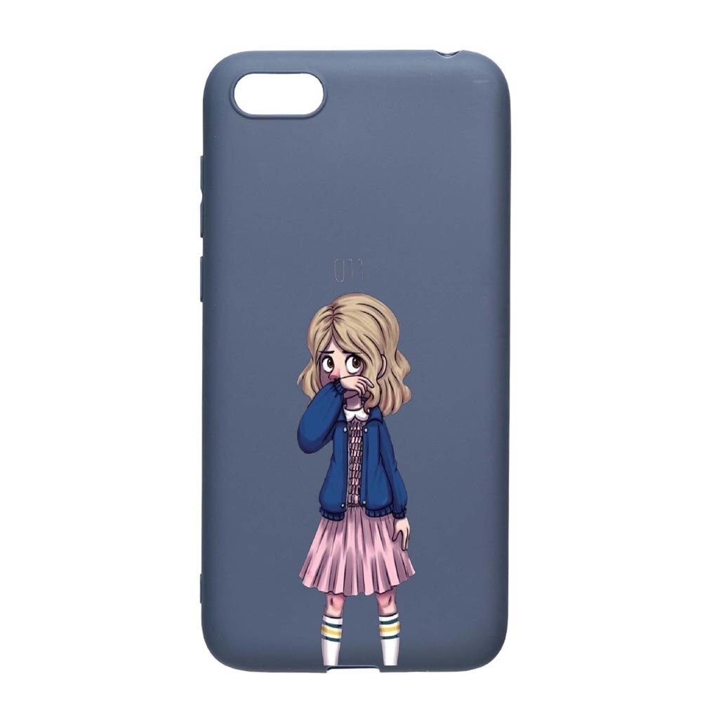 Husa Xiaomi Redmi 6A, Stranger Things, rezistenta la uzura, anti-alunecare, din silicon Premium, AlaskanBlue, AB371