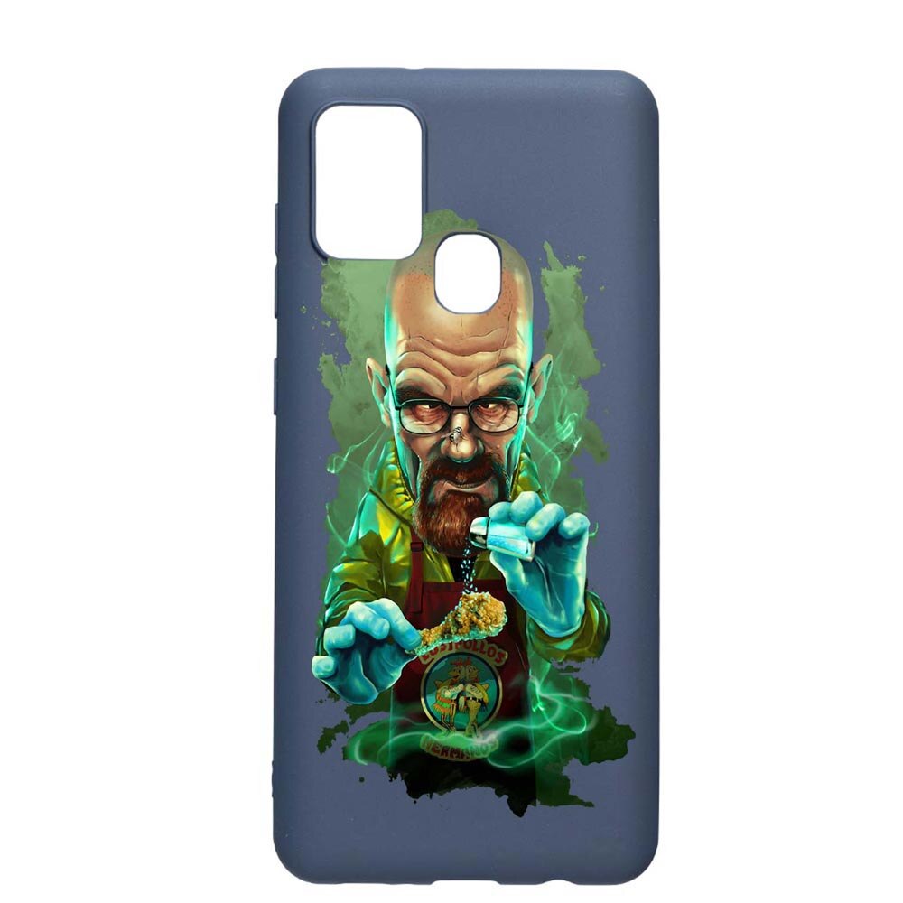 Husa Samsung Galaxy A21s, Breaking Bad, rezistenta la uzura, anti-alunecare, din silicon Premium, AlaskanBlue, AB367
