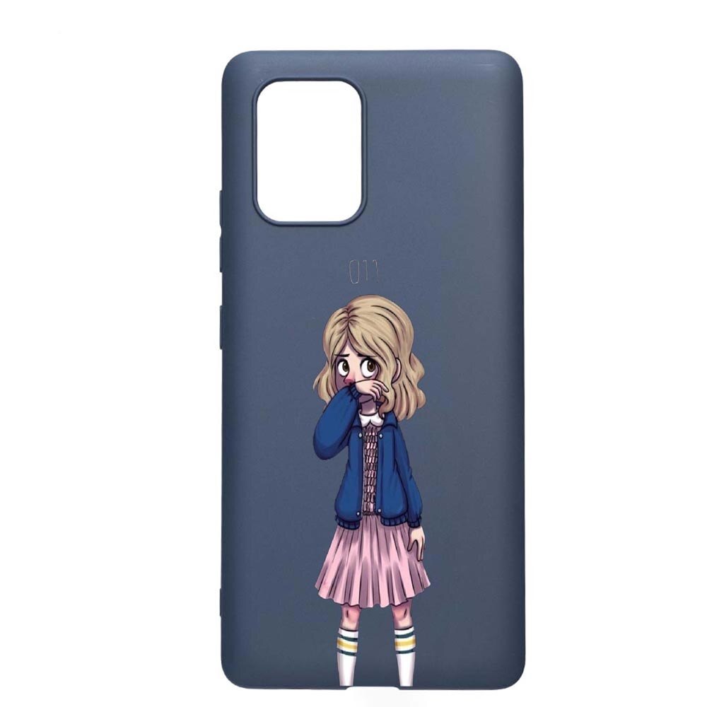 Husa Samsung Galaxy S10 Lite / A91, Stranger Things, rezistenta la uzura, anti-alunecare, din silicon Premium, AlaskanBlue, AB371