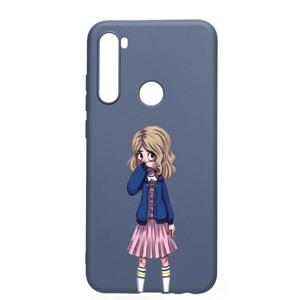 Husa Xiaomi Redmi Note 8, Stranger Things, rezistenta la uzura, anti-alunecare, din silicon Premium, AlaskanBlue, AB371