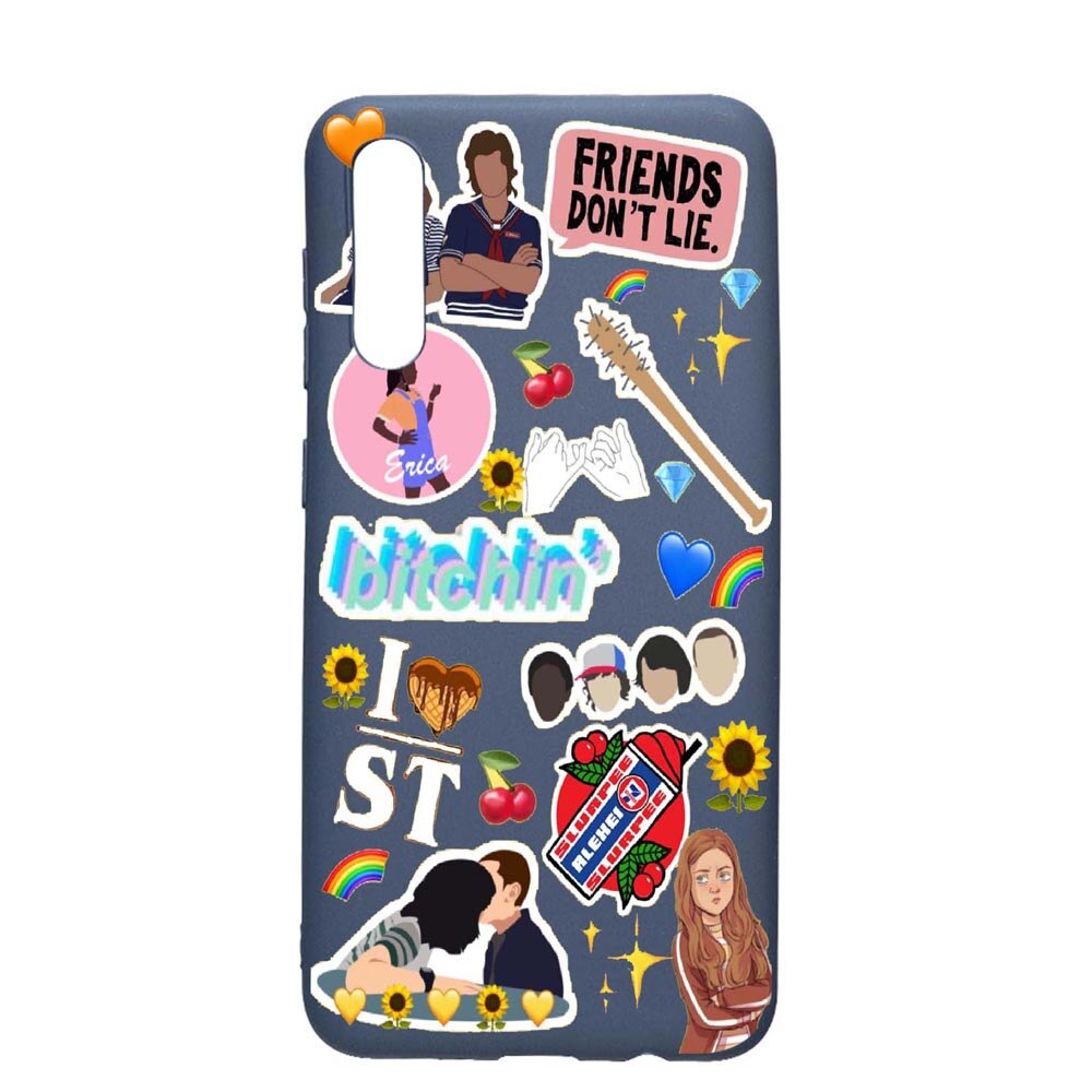 Husa Xiaomi Redmi 9A, Stranger Things, rezistenta la uzura, anti-alunecare, din silicon Premium, AlaskanBlue, AB376