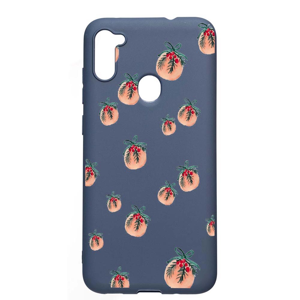 Husa Samsung Galaxy A11, Xmas, rezistenta la uzura, anti-alunecare, din silicon Premium, AlaskanBlue, AB339