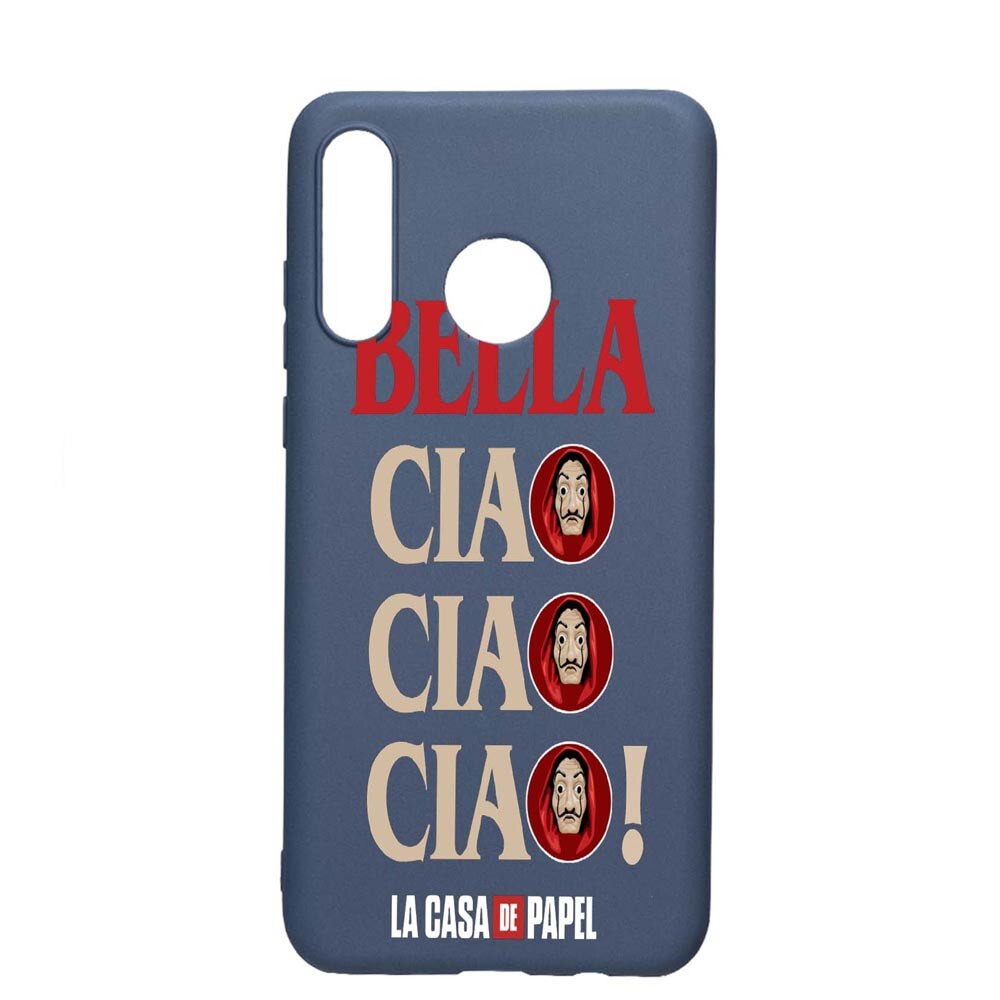 Husa Huawei P30 Lite, La Casa De Papel - Ciao Bella, rezistenta la uzura, anti-alunecare, din silicon Premium, AlaskanBlue, AB391
