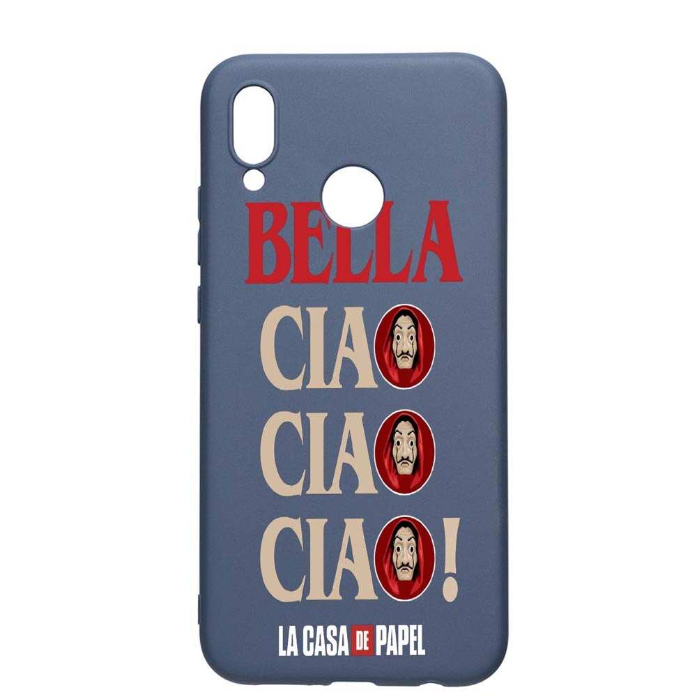 Husa Samsung Galaxy A20, La Casa De Papel - Ciao Bella, rezistenta la uzura, anti-alunecare, din silicon Premium, AlaskanBlue, AB391