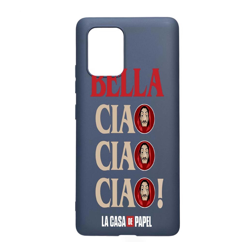 Husa Samsung Galaxy S10 Lite / A91, La Casa De Papel - Ciao Bella, rezistenta la uzura, anti-alunecare, din silicon Premium, AlaskanBlue, AB391