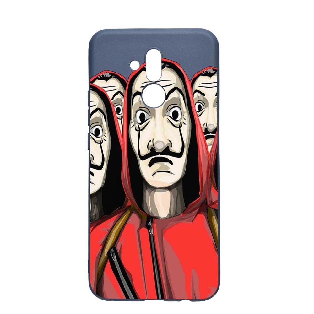Husa Huawei Mate 20 Lite, La Casa De Papel, rezistenta la uzura, anti-alunecare, din silicon Premium, AlaskanBlue, AB390