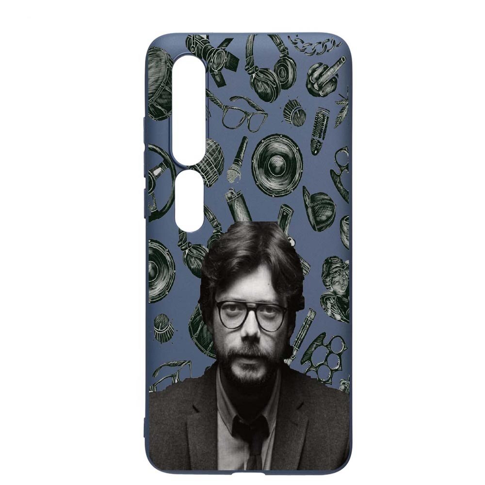 Husa Xiaomi Mi 10 / Mi 10 Pro, La Casa De Papel - Profesor, rezistenta la uzura, anti-alunecare, din silicon Premium, AlaskanBlue, AB388