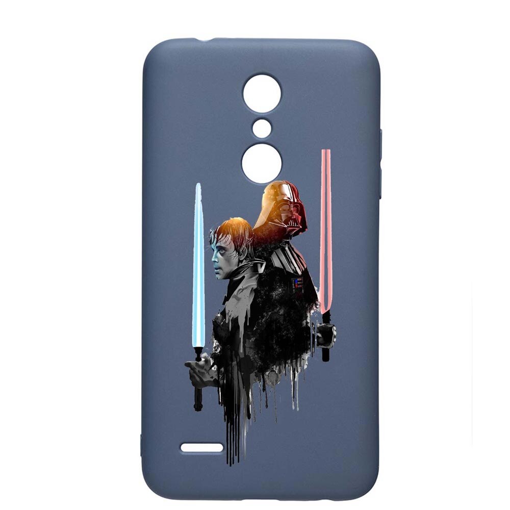 Husa LG K11 / K11 Plus / K10 2018, Star Wars Darth Vader, rezistenta la uzura, anti-alunecare, din silicon Premium, AlaskanBlue, AB398
