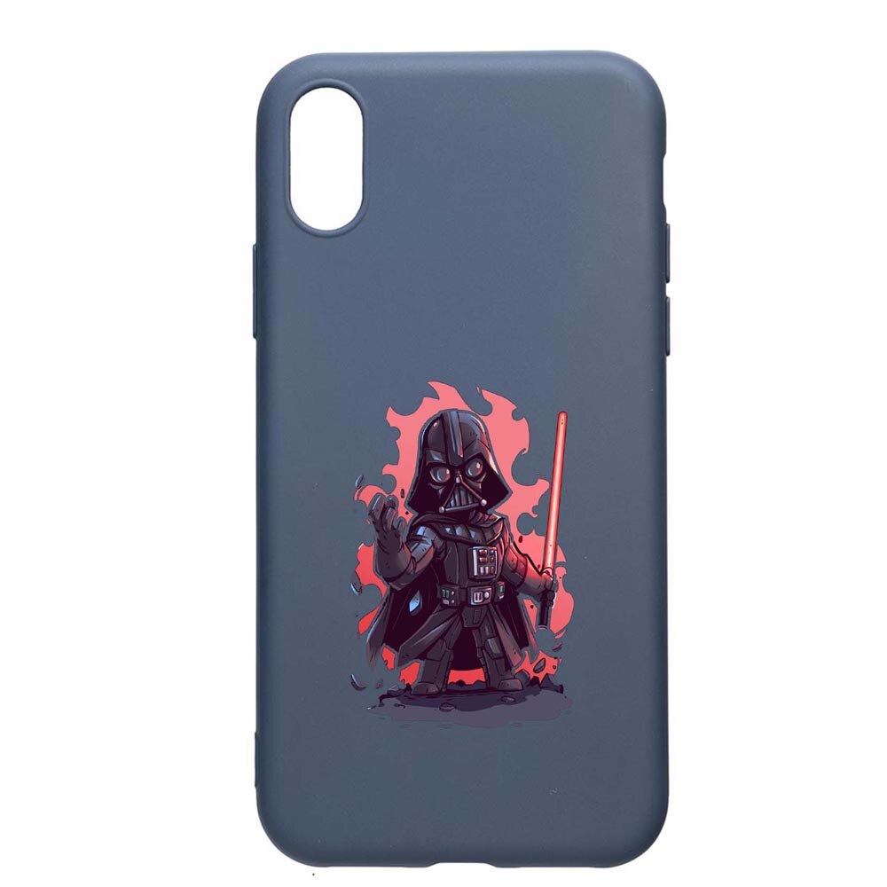 Husa Apple iPhone XR, Star Wars Darth Vader, rezistenta la uzura, anti-alunecare, din silicon Premium, AlaskanBlue, AB402