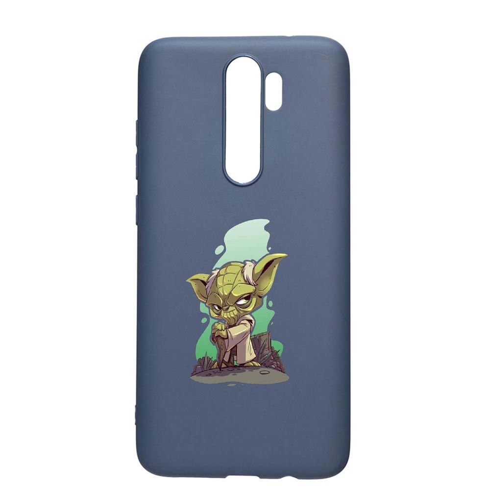 Husa Xiaomi Redmi Note 8 Pro, Star Wars Yoda, rezistenta la uzura, anti-alunecare, din silicon Premium, AlaskanBlue, AB403