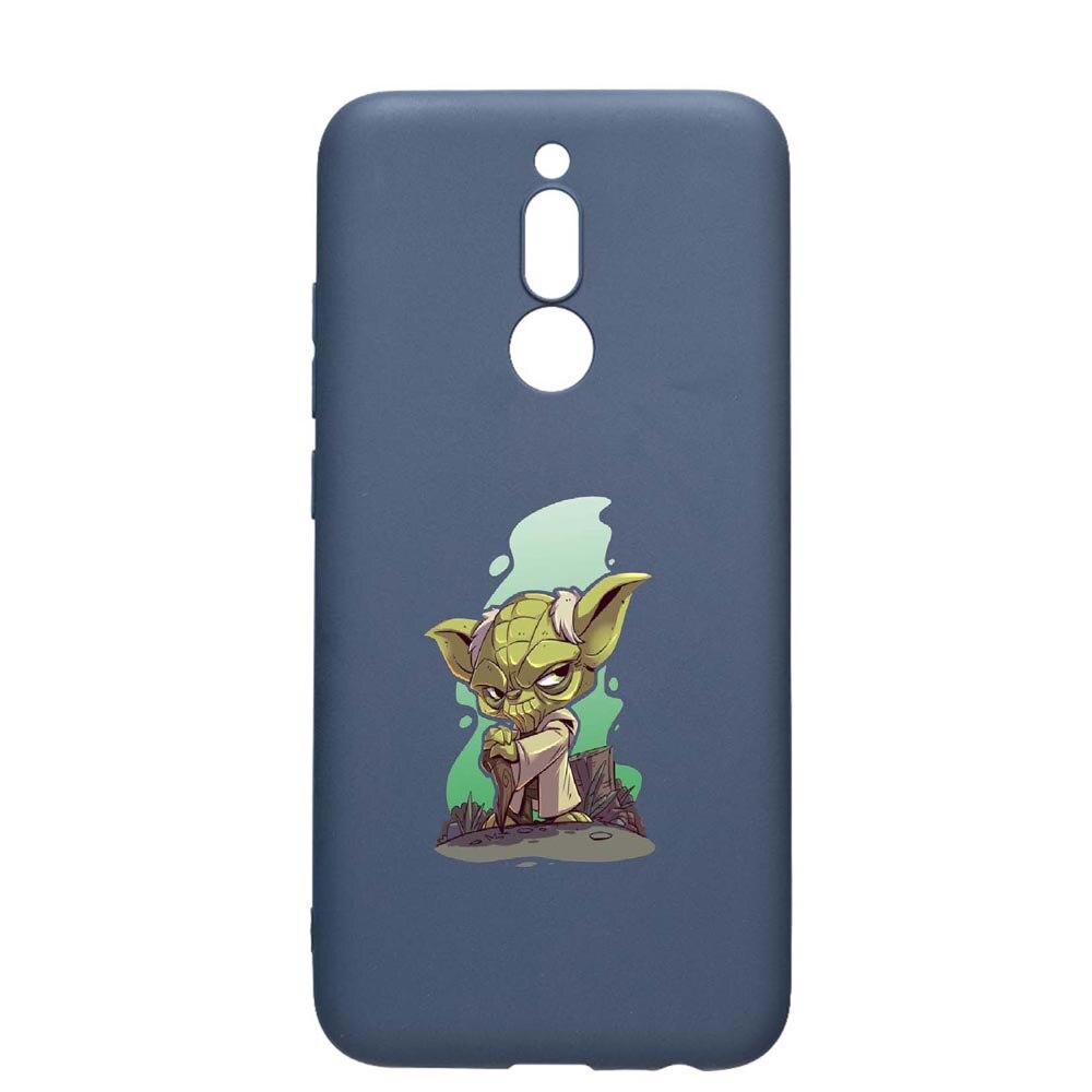 Husa Xiaomi Redmi 8, Star Wars Yoda, rezistenta la uzura, anti-alunecare, din silicon Premium, AlaskanBlue, AB403
