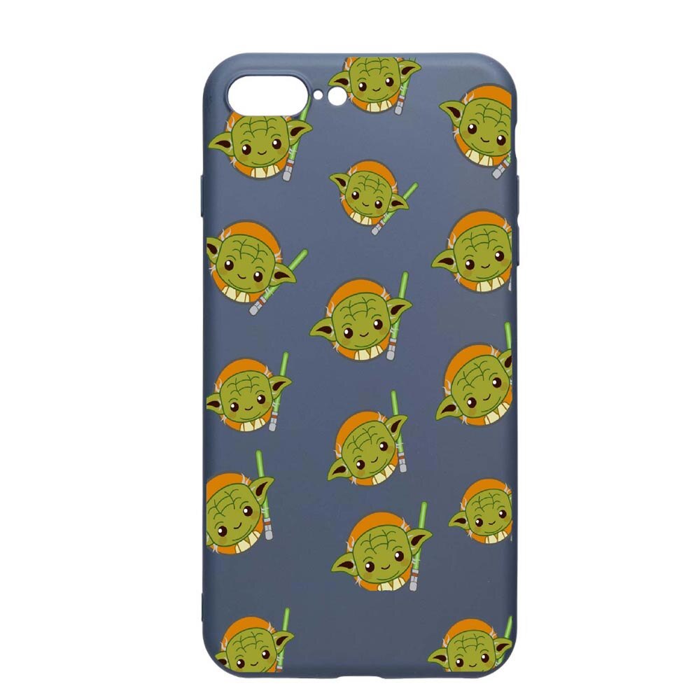 Husa Apple iPhone 8 Plus / 7 Plus, Star Wars Baby Yoda, rezistenta la uzura, anti-alunecare, din silicon Premium, AlaskanBlue, AB420