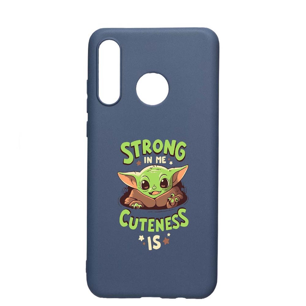 Husa Huawei P30 Lite, Star Wars - Baby Yoda, rezistenta la uzura, anti-alunecare, din silicon Premium, AlaskanBlue, AB400
