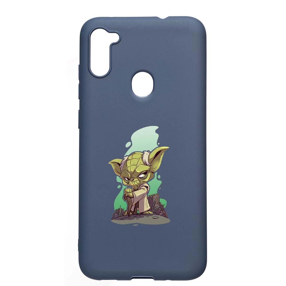 Husa Samsung Galaxy A11, Star Wars Yoda, rezistenta la uzura, anti-alunecare, din silicon Premium, AlaskanBlue, AB403