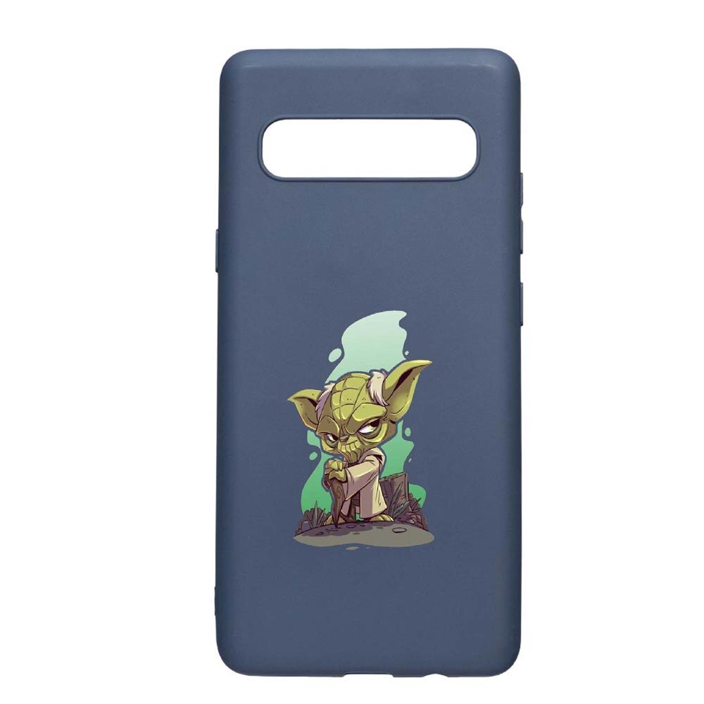 Husa Samsung Galaxy S10 5G, Star Wars Yoda, rezistenta la uzura, anti-alunecare, din silicon Premium, AlaskanBlue, AB403