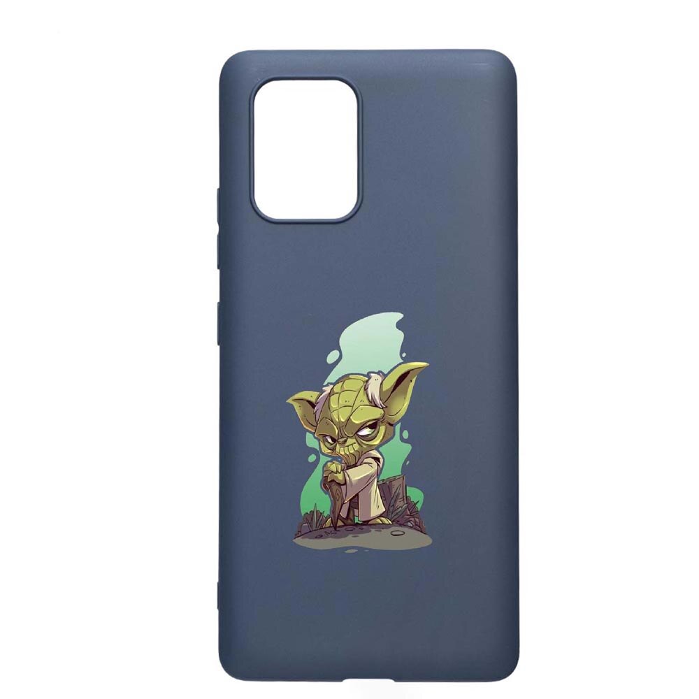 Husa Samsung Galaxy A71, Star Wars Yoda, rezistenta la uzura, anti-alunecare, din silicon Premium, AlaskanBlue, AB403