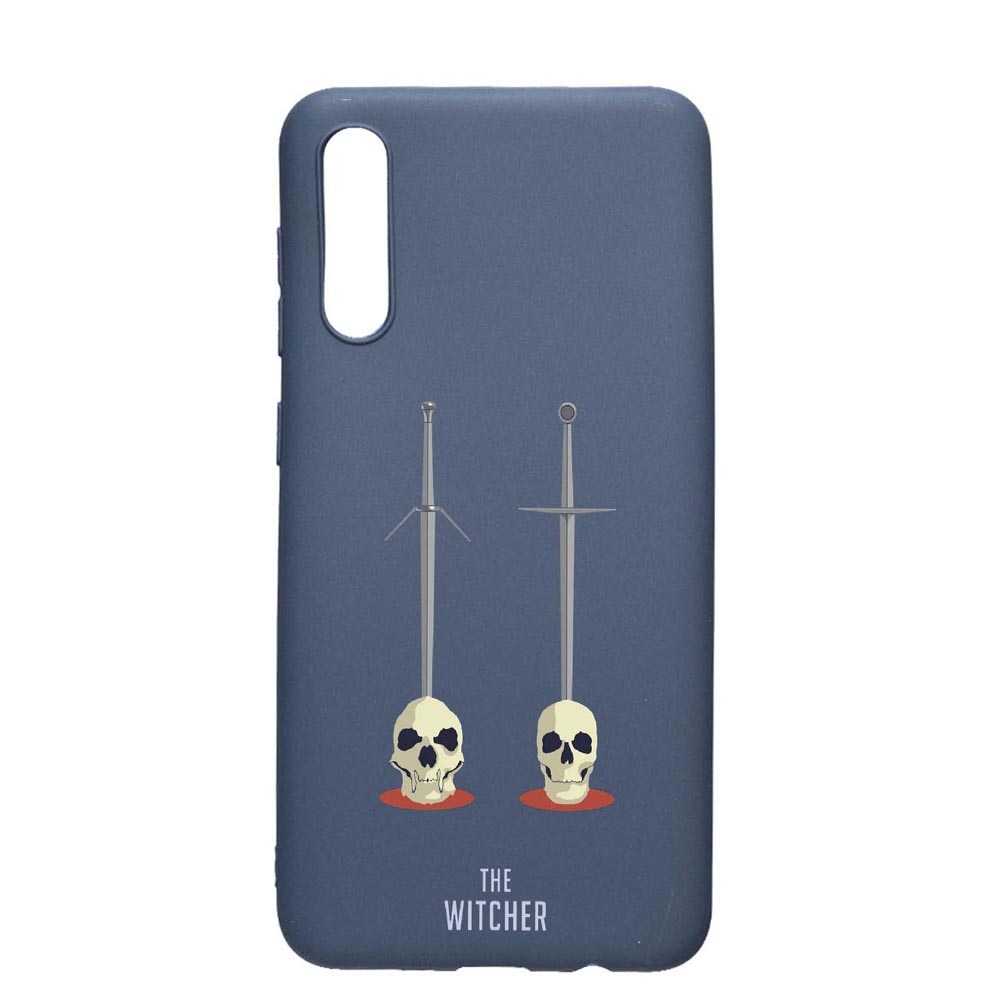 Husa Samsung Galaxy A70, The Witcher, rezistenta la uzura, anti-alunecare, din silicon Premium, AlaskanBlue, AB430