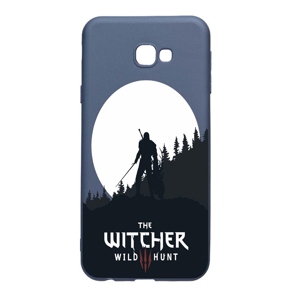 Husa Samsung Galaxy J4 Plus, The Witcher, rezistenta la uzura, anti-alunecare, din silicon Premium, AlaskanBlue, AB427