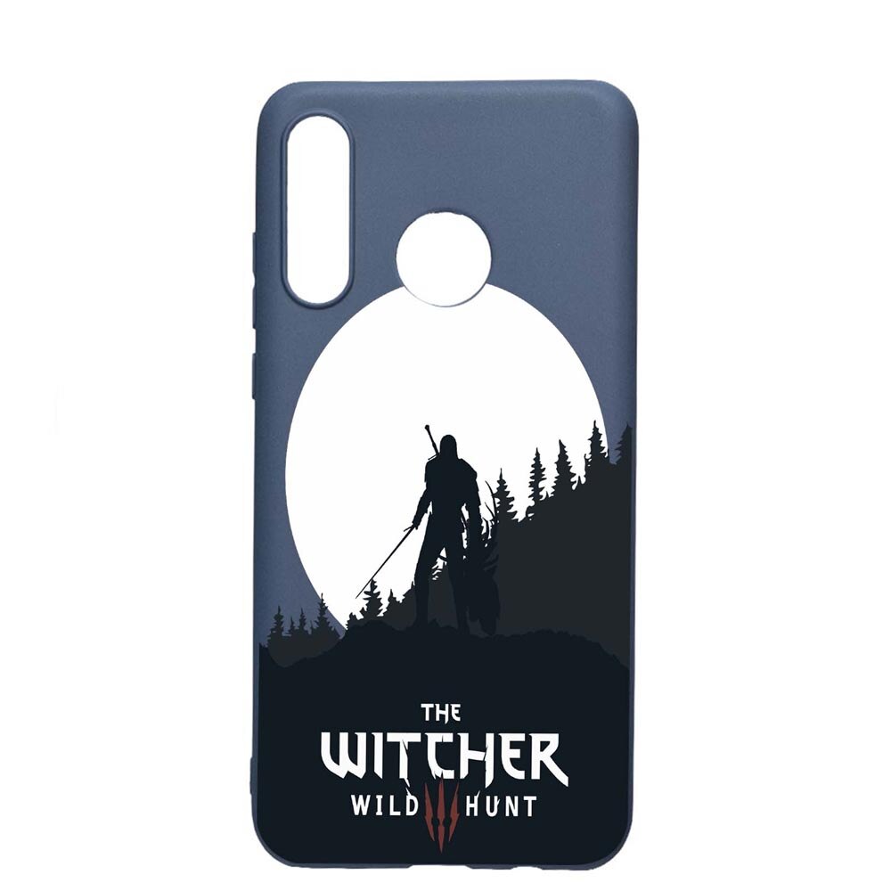 Husa Huawei P30 Lite, The Witcher, rezistenta la uzura, anti-alunecare, din silicon Premium, AlaskanBlue, AB427