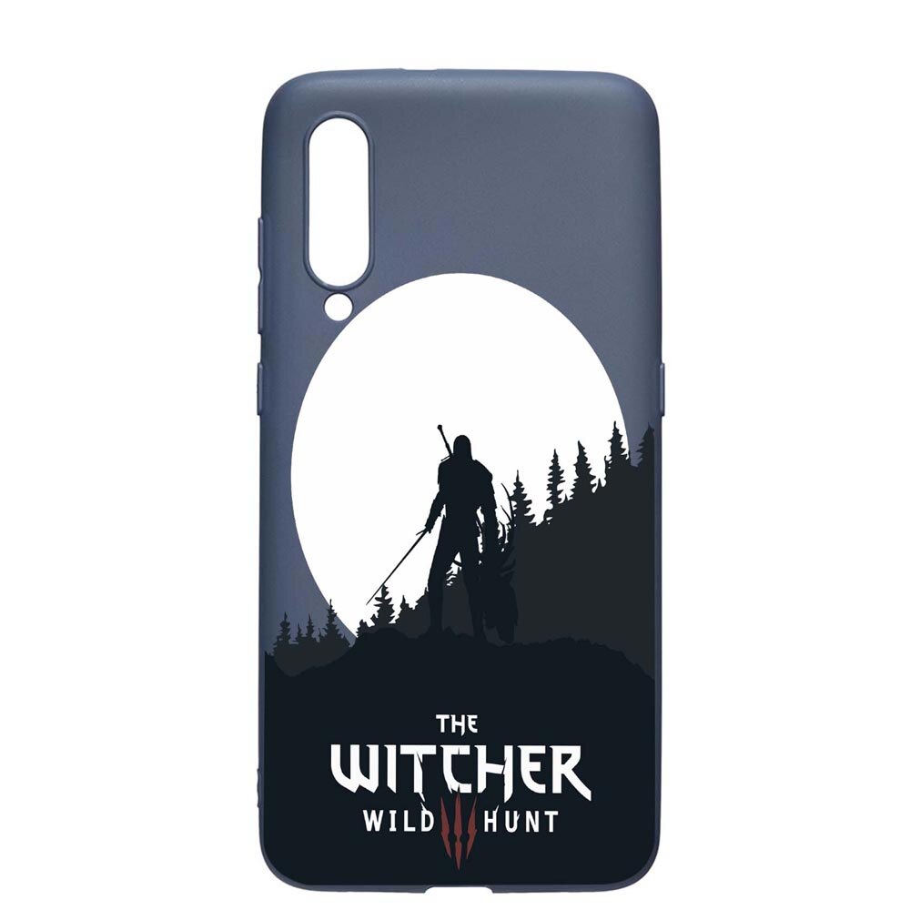 Husa Xiaomi Mi 9, The Witcher, rezistenta la uzura, anti-alunecare, din silicon Premium, AlaskanBlue, AB427