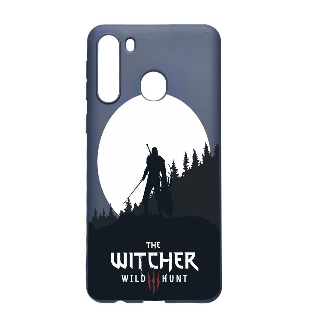 Husa Samsung Galaxy A21, The Witcher, rezistenta la uzura, anti-alunecare, din silicon Premium, AlaskanBlue, AB427