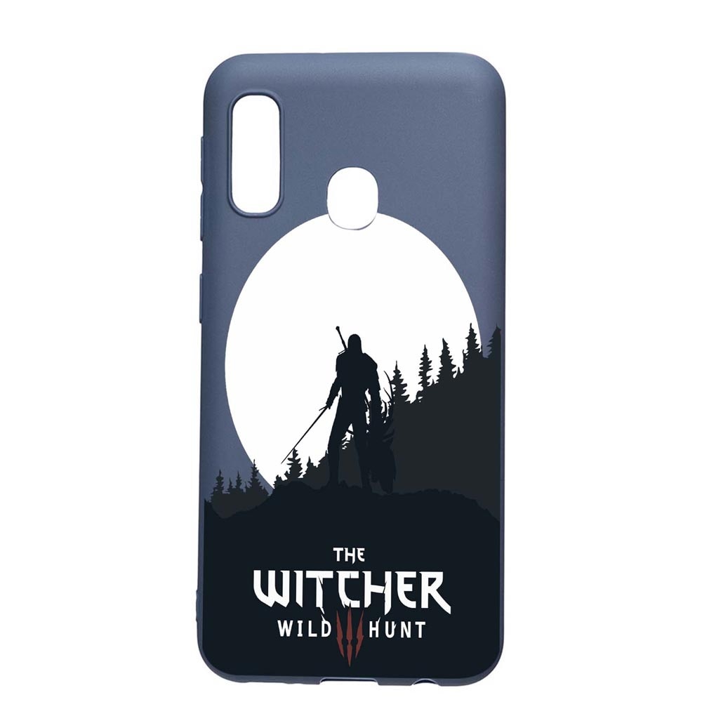 Husa Samsung Galaxy A20e, The Witcher, rezistenta la uzura, anti-alunecare, din silicon Premium, AlaskanBlue, AB427